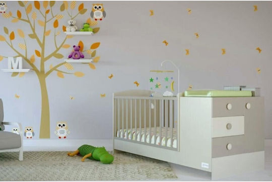 Asterias Bebe Πολυμορφική Κούνια Angel White/Cappuchino Asterias Bebe Πολυμορφική Κούνια Angel White/Cappuchino