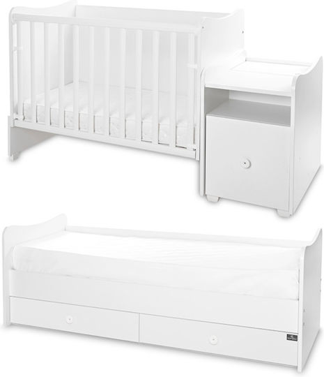 Lorelli Crib Trend Plus White With Drawer