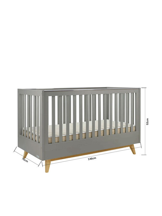 Bebe Stars Babybett Oslo Grau