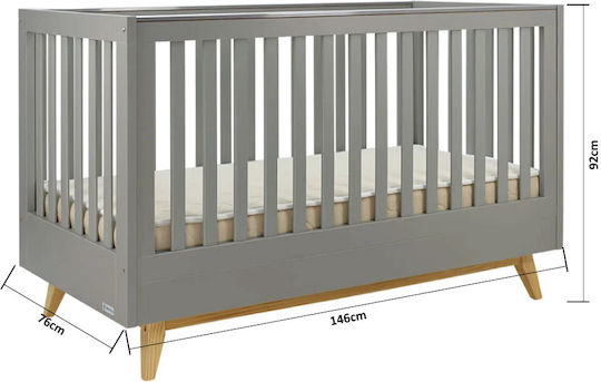 Bebe Stars Polymorphic Crib Oslo Grey