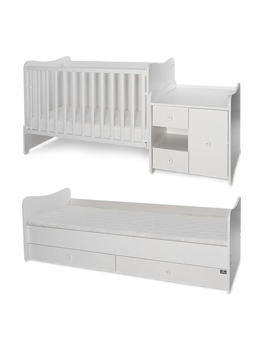 Lorelli Convertible Baby Crib Minimax White for Mattress 60x120cm
