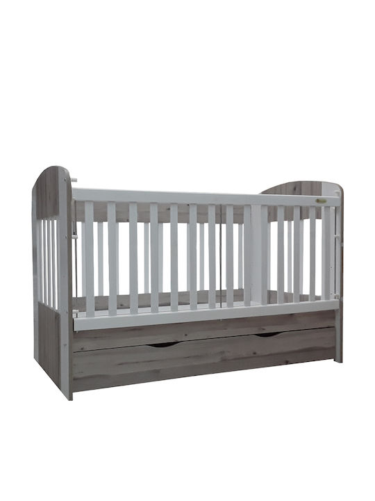 Beboulino Perseus Weiß Babybett mit Schublade