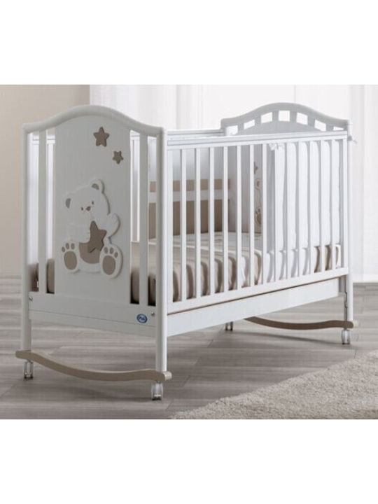 Pali Babybett Weiß für Matratze 64x126cm