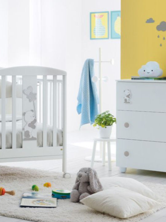 Pali Babybett Weiß für Matratze 60x120cm