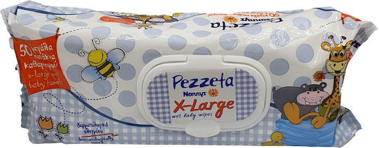 Nannys X-Large Baby Wipes 50pcs
