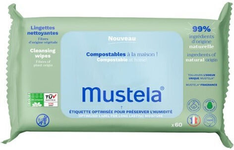 Mustela Μωρομάντηλα 2x60τμχ
