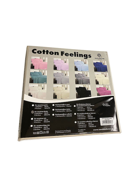 Sunshine Cotton Feelings Kinderbettbezug Doppel Baumwolle Rosa 200x265cm