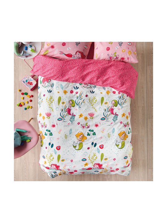 Kentia Pady Set Kids Duvet Cover Single with Pillowcase Cotton Multicolored 165x245cm