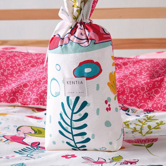 Kentia Pady Set Kids Duvet Cover Single with Pillowcase Cotton Multicolored 165x245cm