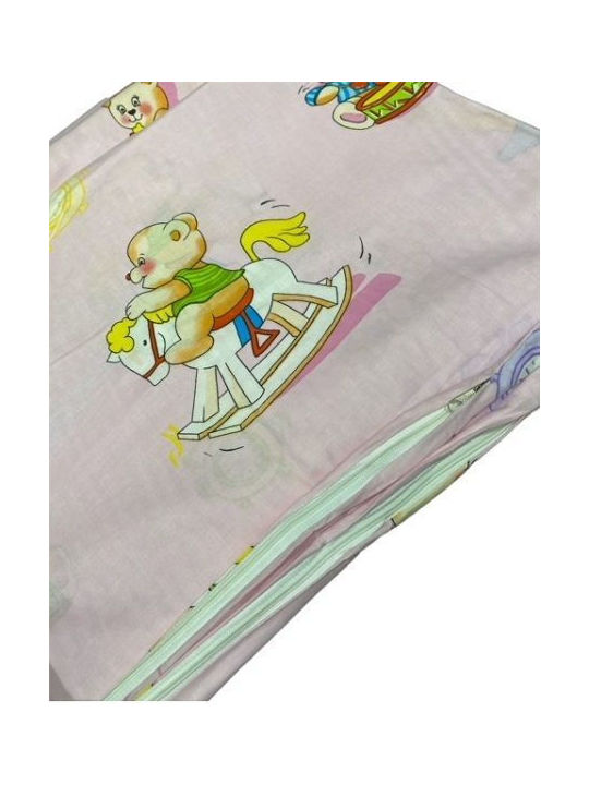 Nima Bears Kids Duvet Cover Single PInk 160x240cm