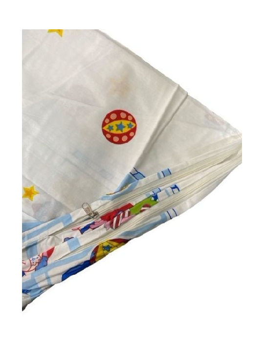 Nima Clown Kids Duvet Cover Single White-yellow 160x240cm