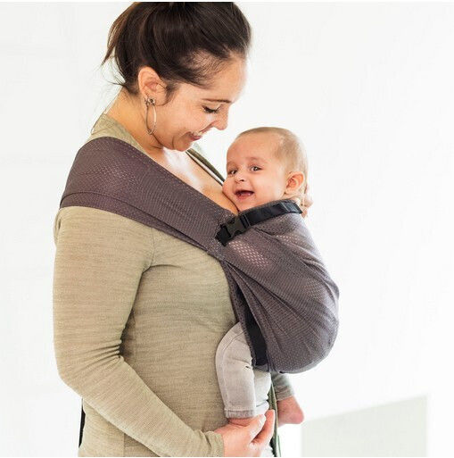 Mini Monkey Wrap Carrier Mini Sling Black with Maximum Weight 15kg