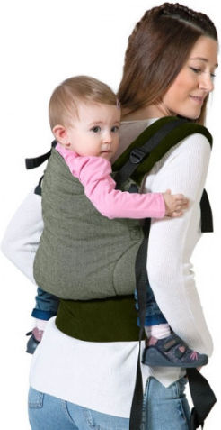 Kiokids Κλασικός Μάρσιπος Λαδί με Μέγιστο Βάρος 15kg
