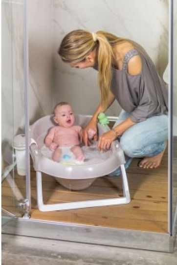 OK Baby Сгъваема Бебешка Вана Onda Slim Розов