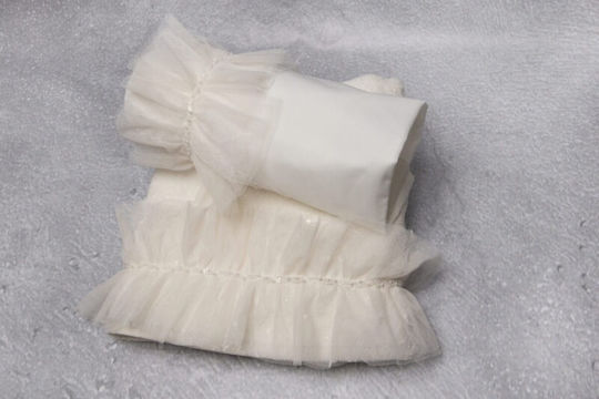 Baby Bloom Set Bătături De Botez Ecru 3 Bucăți