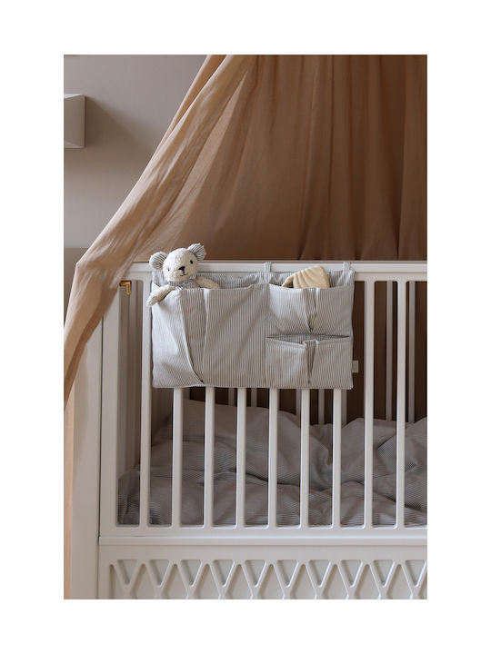 Cam Cam Copenhagen Baby Crib Bumper Classic Stripes Brown