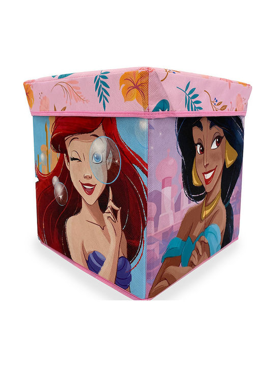Disney Home Prinzessin 08 Hocker-Box 30x30x30 Koralle 100% Polyester