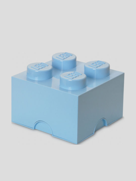 LEGO Παιδικό Κουτί Αποθήκευσης από Πλαστικό 4-Stud Γαλάζιο 25x25x18cm