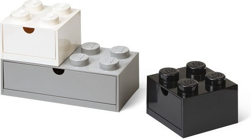 LEGO Παιδικό Κουτί Αποθήκευσης από Πλαστικό Λευκό 3τμχ