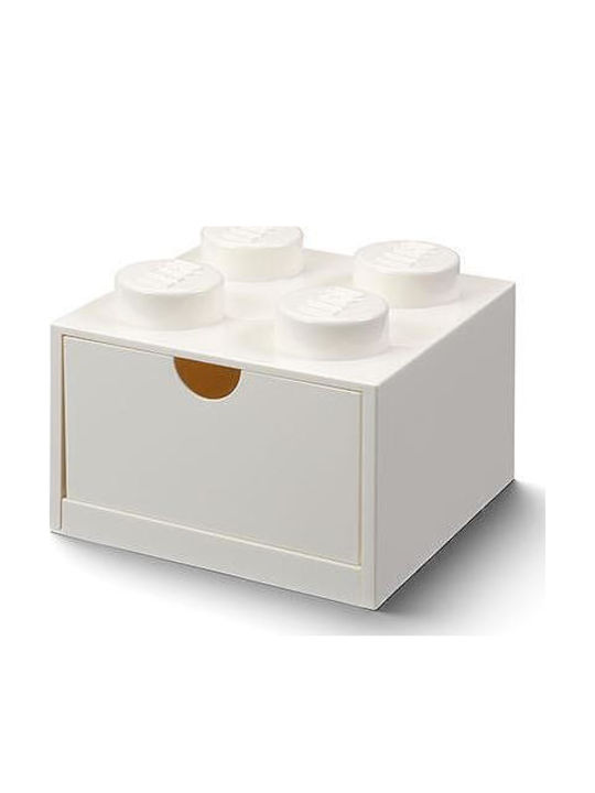 LEGO Παιδικό Κουτί Αποθήκευσης από Πλαστικό Storage Desk Drawer Λευκό 15x11.3x11.3cm