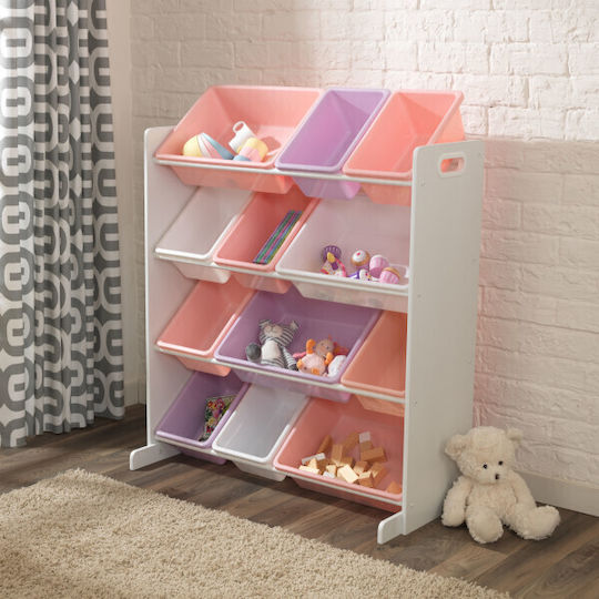 Kidkraft Παιδικό Κουτί Αποθήκευσης από Ξύλο Sort It & Store It Bin Unit Πολύχρωμο 83x48x92cm