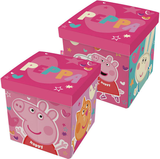 Arditex Children's Stool with Storage Space Peppa Pig Pink 30x30x30cm 1pcs
