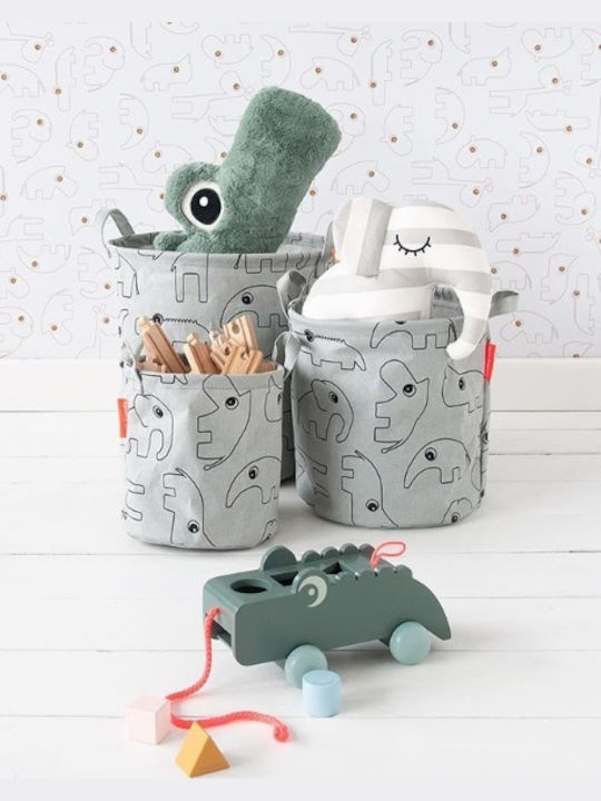 Done by Deer Children's Laundry Basket made of Fabric Contour Pink 3pcs