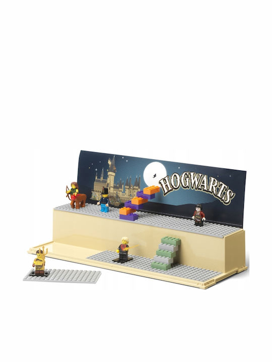 LEGO Παιδικό Κουτί Αποθήκευσης από Πλαστικό Display Harry Potter - Hogwarts Μπεζ 40x15x20cm