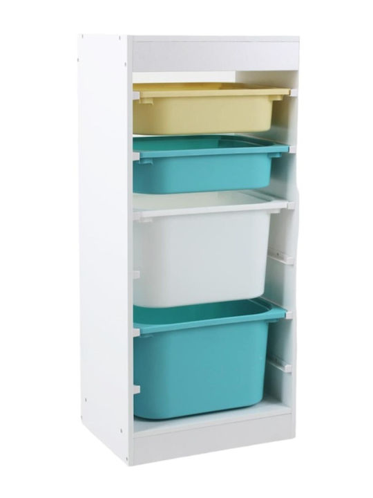 U-Grow Cutie de Depozitare Jucării pentru Copii din Plastic Multicolor 40.8x30x90.3cm 1buc