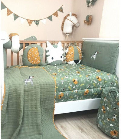 Baby Star Children's Storage Basket made of Fabric Kenya Green 40cm 1pcs
