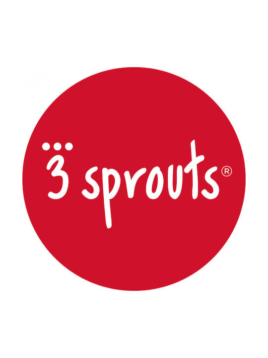 3 Sprouts Παιδικό Καλάθι Αποθήκευσης Πτυσσόμενο από Ύφασμα Panda Μαύρο 33x33x33cm