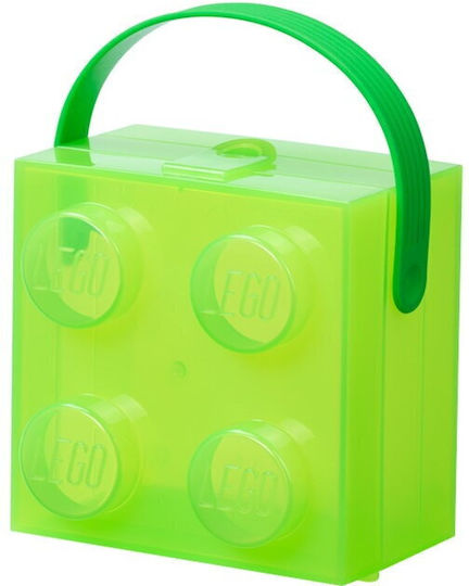 LEGO Kinder Aufbewahrungsbox aus Kunststoff Grün 16x16x11cm 1Stück