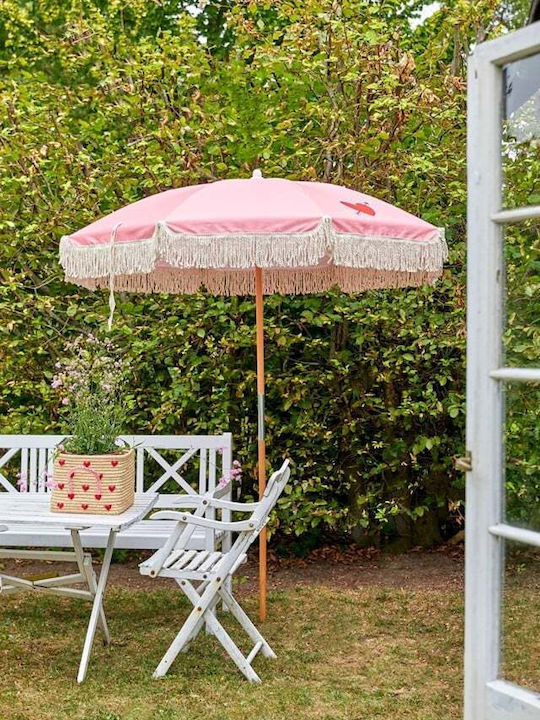 Rice Παιδικό Καλάθι Αποθήκευσης από Ύφασμα Hanging Small Square Raffia Basket Μπεζ