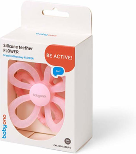 Babyono Flower Μασητικός Κρίκος Οδοντοφυΐας με Νερό από Σιλικόνη για 0 m+