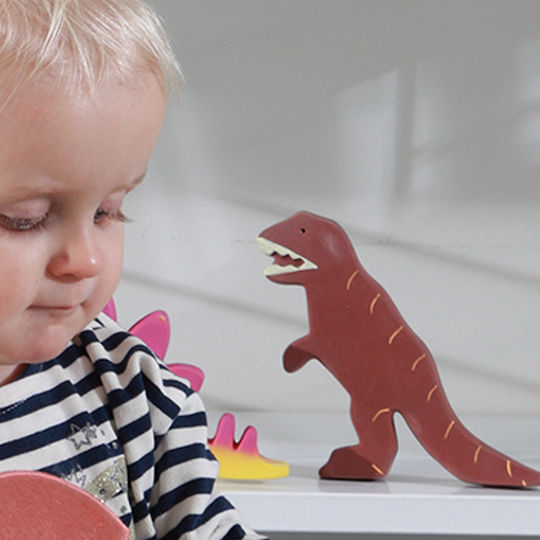 Tikiri Tyrannosaurus Rex Teething Ring BPA Free Rubber for 18 Months+