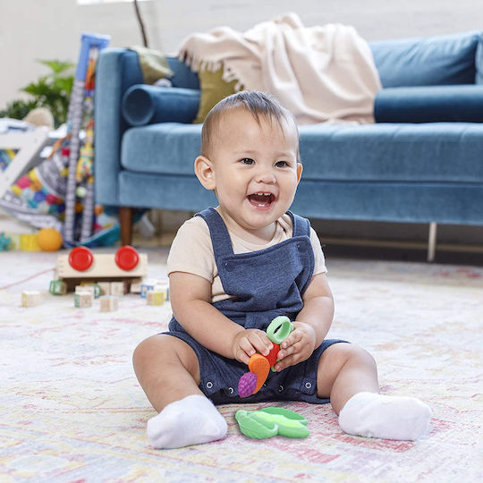 Infantino Lil' Nibble Pea Silicone Teething Ring for 0 m+