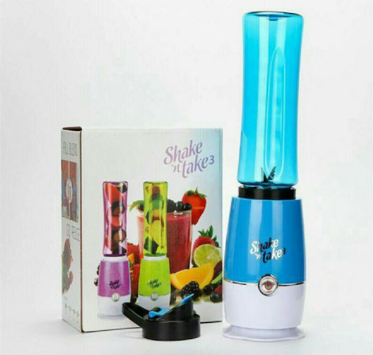 Shake N Take Μπλέντερ με Πλαστική Κανάτα 500 ml 180W Μπλε