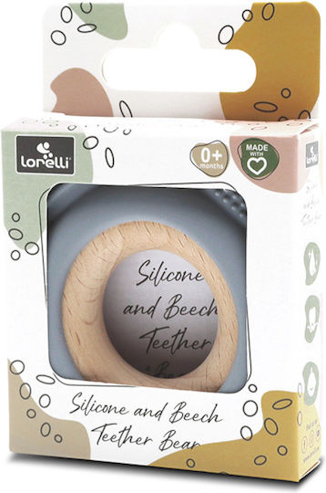 Lorelli Bear Teething Rattle made of Silicone for 0 m+
