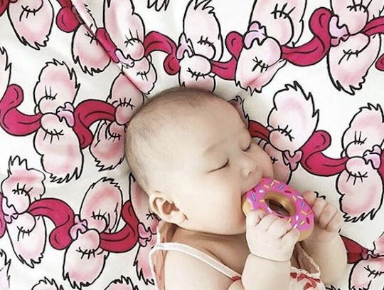 Baby to Love Donut Teething Ring for 3 Months+ Silicone