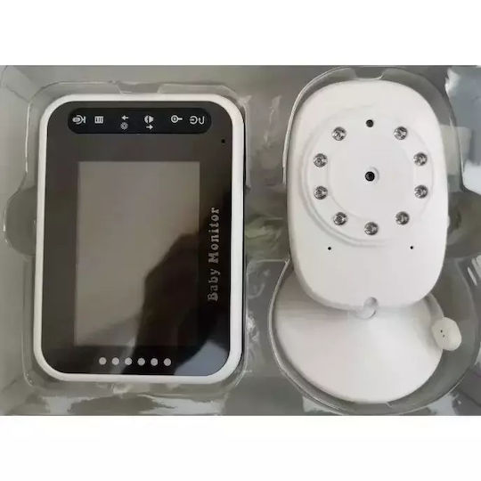Wireless Baby Monitor with Camera & Screen 3.5" , Two-way Communication & Lullabies