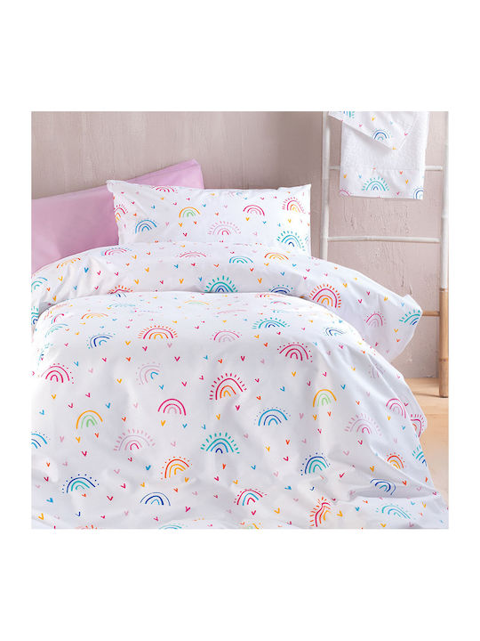 Rythmos Rainbow Kids Cotton Pillowcase Set 50x70cm Rainbow