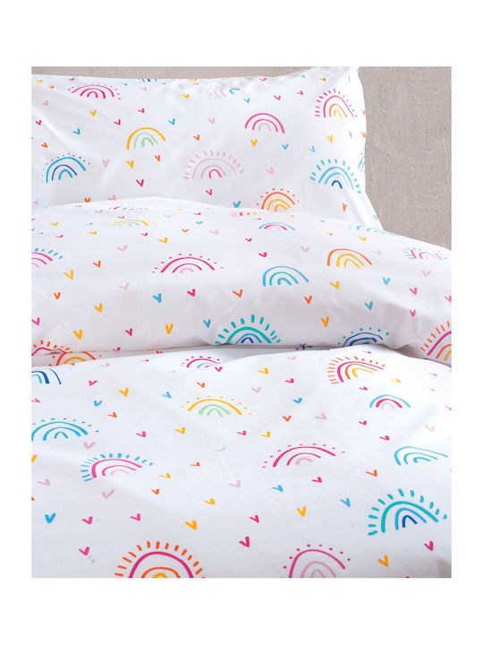 Rythmos Rainbow Kids Cotton Pillowcase Set 50x70cm Rainbow
