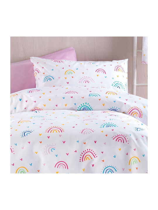 Rythmos Rainbow Kids Cotton Pillowcase Set 50x70cm Rainbow