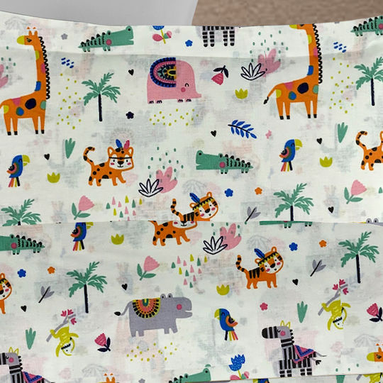 Dimcol Zoo Детски калъф за възглавница 50x70бр White-Multi