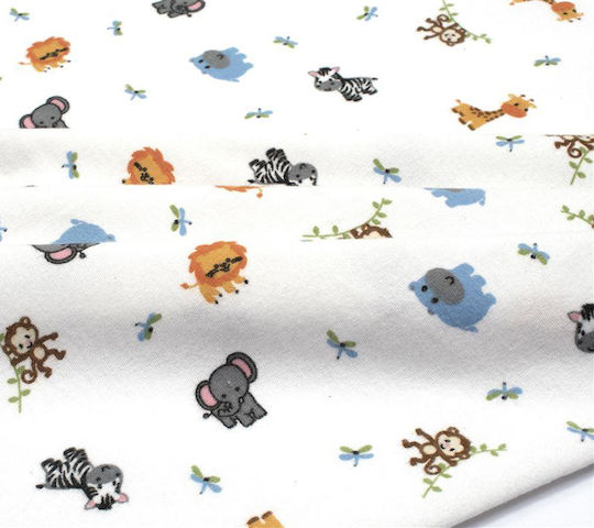 Dimcol Zoo Kinder Kissenbezug 50x70cm White