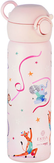 Estia Wonder Bottle Save the Aegean Ανοξείδωτο Παιδικό Παγούρι Θερμός με Καλαμάκι Non Spill Wild Stunts 500ml