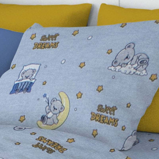 Dimcol Kinder Kissenbezug 50x70cm Sky Blue