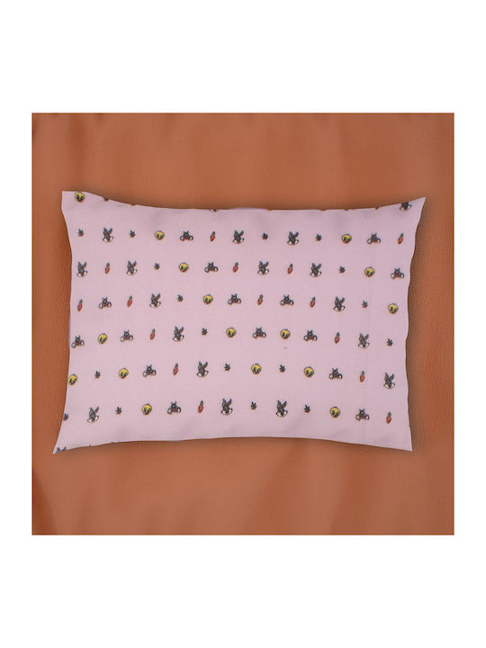 Dimcol Παιδική Μαξιλαροθήκη από 100% Βαμβάκι 50x70εκ. Pink