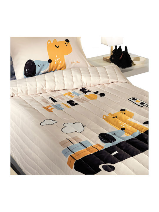 Saint Clair Doggy Παιδική Μαξιλαροθήκη 50x70εκ. Μπλε