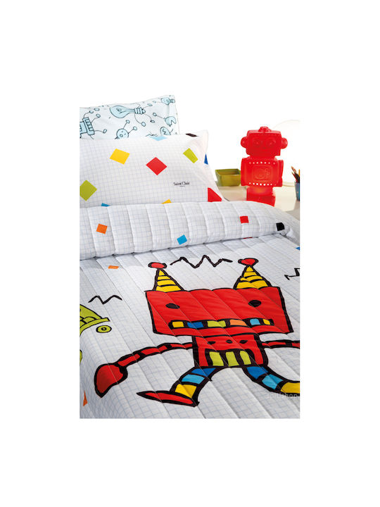 Saint Clair Robot Kids Pillowcase 50x70cm Multicolour